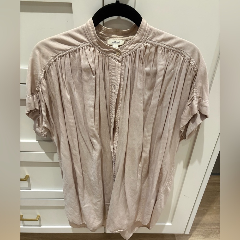 Wilfred Blush Pleated Blouse